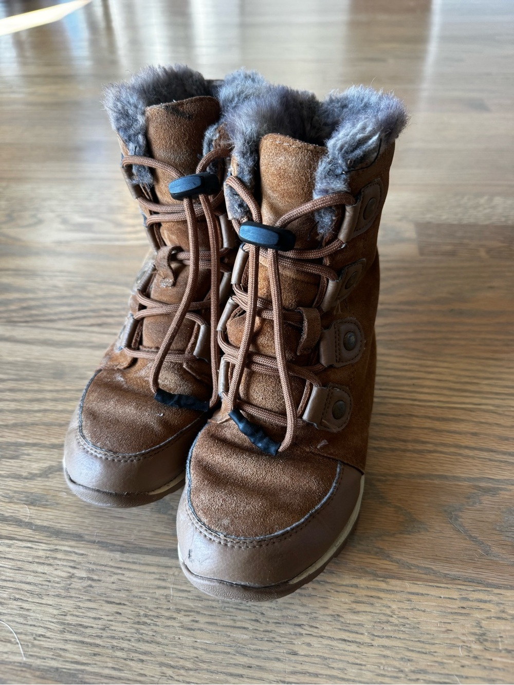 Sorel Whitney Fur-trim Lace-Up Boots